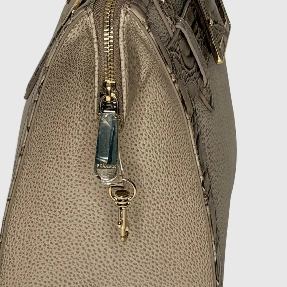 Brahmin Small Caroline Wind Chime Cumulus Leather Satchel Bag NWT Crossbody